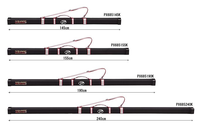 スクエアハードロッドケース